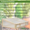 Frühbeetaufsatz aus Holz 120x80cm Gewächshaus für Hochbeet Produktbild-Vorschau 7