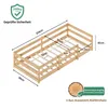 Montessori Bodenbett 90x200 cm Kinderbett aus Massivholz Produktbild-Vorschau 4