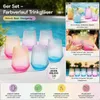 8 Trinkgläser Bunt Gläser Set Wassergläser Wasserglas Produktbild-Vorschau 8