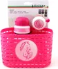 Set cestino bici borraccia e campanello per bambini rosa Anteprima dell’immagine prodotto 3