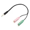 Adapter PC-Headset 2-mal 3,5-mm-Klinke-Stecker an 4-polig Produktbild-Vorschau 1