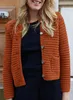 ASKSA Damen Strickjacke Rundhals Cardigan Knopfleiste Produktbild-Vorschau 6