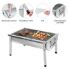 SunJas Holzkohlegrill Edelstahl Holzkohlegrill Tragbar, Produktbild-Vorschau 4