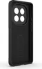 The back of a black phone case is shown against a white background. Produktbild-Vorschau