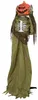 HOMCOM 173 cm Halloween Animierte Kürbis-Skelett Deko Produktbild-Vorschau 1