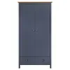 VidaXL 288949, Grau, Garderobe, 1 Regale, 2 Tür(en), Grau, Produktbild-Vorschau 1