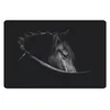 MuchoWow® Mauspad Mousepad Pferde - Porträt - Schwarz - Produktbild-Vorschau 1