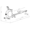 Vogatore Clover Fitness CF Rower 322 - schermo LCD - 16 Anteprima dell’immagine prodotto 5