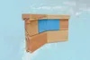 Massivholzpool 593, inkl. Leiter B x T x H 310 x 310 x 116 Produktbild-Vorschau 4