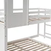 Weißes Kinderhausbett mit Rutsche und Fallschutz, inklusive Produktbild-Vorschau 11