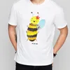 Mr. & Mrs. Panda Größe L T-Shirt Biene Happy - Weiß - Produktbild-Vorschau 4