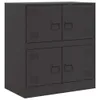 vidaXL Sideboard noir 67x39x73 cm acier Voir les images du produit 2