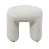 Hocker Beige - Stoff - 47x42x42cm - Hocker Raven - Giga Produktbild-Vorschau 2