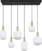 Lampada a sospensione DIVA bianco-nero-ottone 6xE27x10W Anteprima dell’immagine prodotto 2