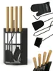 A fireplace tool set and accessories are displayed against a white background. Produktbild-Vorschau