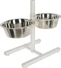 Kerbl Futterbar mit Ständer 2x2,8 L 43 cm Weiß Produktbild-Vorschau 1