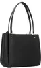 Schwarze Damen-Tasche mit Henkel & Reißverschlusstaschen – Produktbild-Vorschau 6