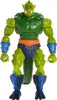 A full-body shot of a green, reptilian action figure with blue and orange accessories. Náhled obrázku produktu