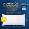 LILENO HOME Kopfkissen 40x80 cm [2er Set] HART mit 650g Produktbild-Vorschau 5