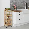 Relaxdays Badregal, Holz, HxBxT: 97 x 35 x 31 cm, Holzregal Produktbild-Vorschau 3
