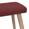 Relaxsessel mit Hocker Weinrot Stoff Produktbild-Vorschau 11