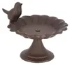 Bain d'oiseau en fonte - Marron - D 15,1 x H 13,6 cm Voir les images du produit 2