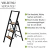 WENKO 3 stufig Alu Design Klapp Tritt Leiter Haushalt Steh Produktbild-Vorschau 3