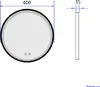 Heilmetz Badezimmerspiegel Rund ∅ 60cm LED Badspiegel mit Produktbild-Vorschau 7