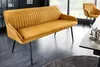 riess-ambiente Sitzbank TURIN 160cm senfgelb schwarz Samt Produktbild-Vorschau 2