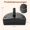 COSTWAY Podstawa parasola półokrągła, 17 l/25 kg, można Podgląd zdjęcia produktu 3