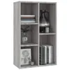 vidaXL Bücherregal/Sideboard Grau Sonoma 50x25x80 cm Produktbild-Vorschau 4