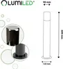 LUMILED světlo na cestu venkovní světlo na sloupek kouřové Náhled obrázku produktu 7