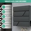 Avalo Brievenbus RVS Antraciet met Krantenvak en Slot - Productafbeelding-voorbeeld 18