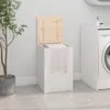 vidaXL Coffre à linge blanc 44x44x66 cm pin massif Voir les images du produit 2