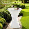 tectake® Stehtisch Eren rund mit Tischhusse bodenschonende Produktbild-Vorschau 8