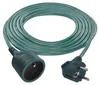 Prodlužovací kabel 5 m / 1 zásuvka / zelený / PVC / 1 mm2 Náhled obrázku produktu