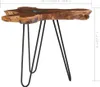 Couchtisch 70 x 45 cm Massivholz Teak und Polyresin Produktbild-Vorschau 6