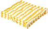 HOMESCAPES cuscino di seduta a strisce larghe giallo 40 x Anteprima dell’immagine prodotto 1