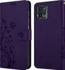 Cadorabo kryt pre Motorola MOTO G72 in FLORAL DARK PURPLE Náhľad obrázku produktu 7