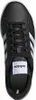 A top-down view of a black Adidas sneaker. Podgląd zdjęcia produktu