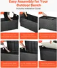 A step-by-step assembly guide for an outdoor bench with storage. Anteprima dell’immagine prodotto