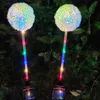 4er Pack 6-LED Garten Solarlampen Löwenzahn Blumen Produktbild-Vorschau 3