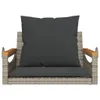 vidaXL Závesné kreslo s vankúšom Grey 63x62x40 cm Poly Náhľad obrázku produktu 4