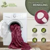 sinnlein® plyšová elektrická deka 180 x 130 cm vínově Náhled obrázku produktu 4