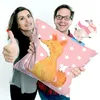 Mr. & Mrs. Panda kuschelkissen 40x40 Einhorn Wunsch - Rot Produktbild-Vorschau 5