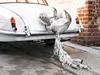 Kit de décoration voiture cœur argent mariage Voir les images du produit 3