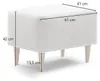 Bequemer Polsterhocker für Relaxsessel | beige | XDREAM | Produktbild-Vorschau 3