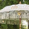 Sonnenschirm Bali Schirm 180 cm Weiß, Gold Bemalung Produktbild-Vorschau 6