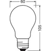 A diagram of a light bulb with dimensions indicated. Produktbild-Vorschau