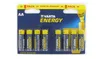 A blister pack of Varta Energy AA batteries. Náhled obrázku produktu